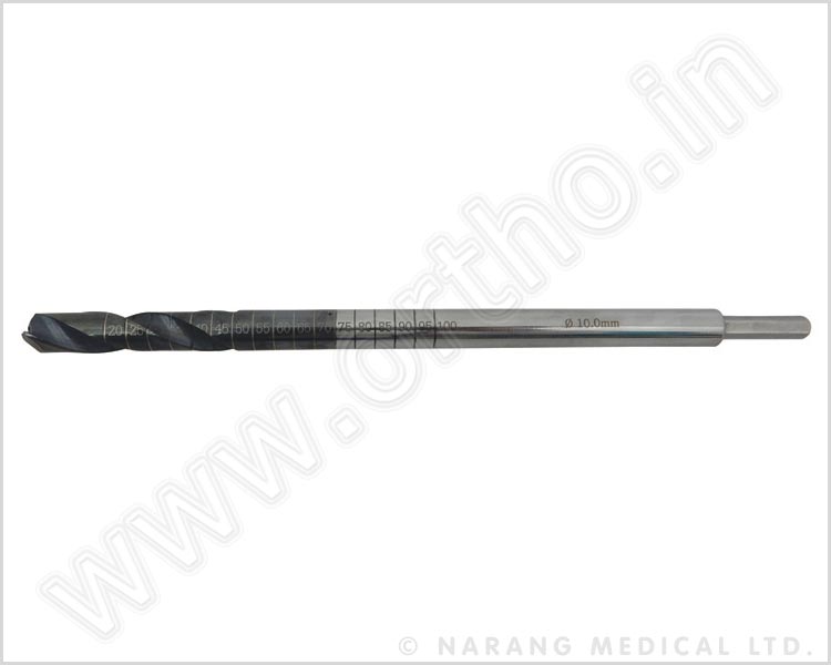 600.08-10 - Cannulated Tibial Reamer, Dia.10.0mm
