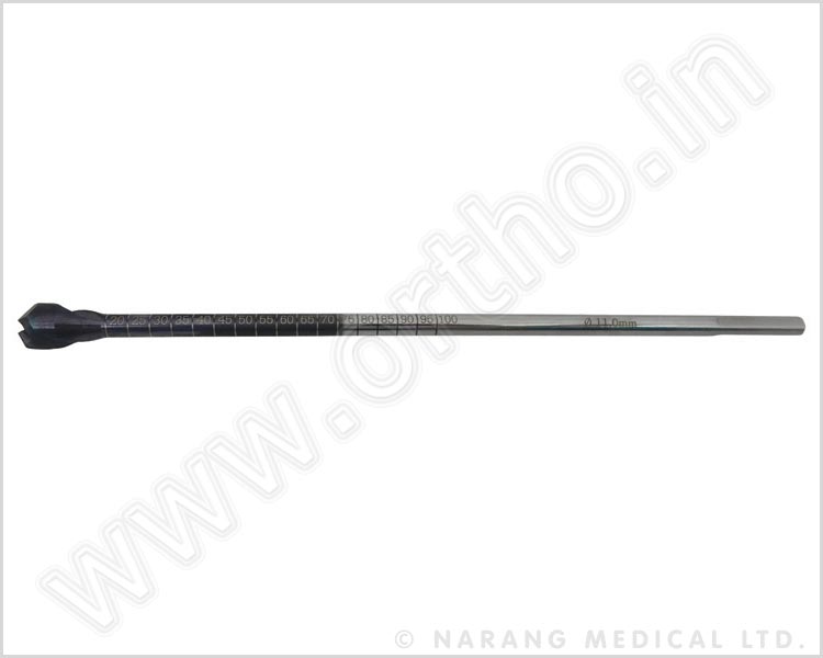 600.09-11 - Cannulated Femoral Flowertip Reamer, Dia.11.0mm