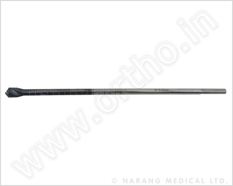 600.09-9 - Cannulated Femoral Flowertip Reamer, Dia.9.0mm