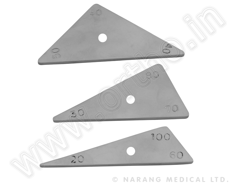 Triangular Positioning Plates (Set of Three)