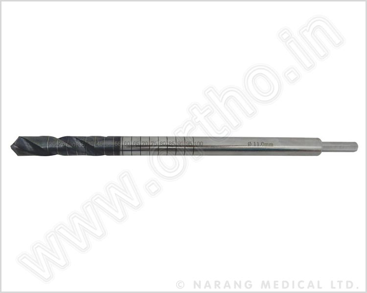 600.08-11 - Cannulated Tibial Reamer, Dia.11.0mm