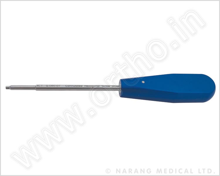 Cannulated Hexagonal Screwdriver 2.5mm Tip