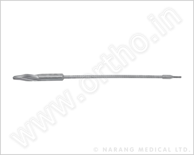 Q.076.29 - Cannulated Drill Bit Ø17.0mm with Flexible Shaft, for PFNA-II