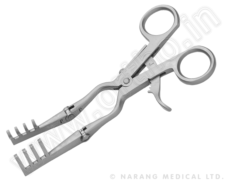 Mini Self Retaining Retractor for Metacarpals ( with Hinge), SS