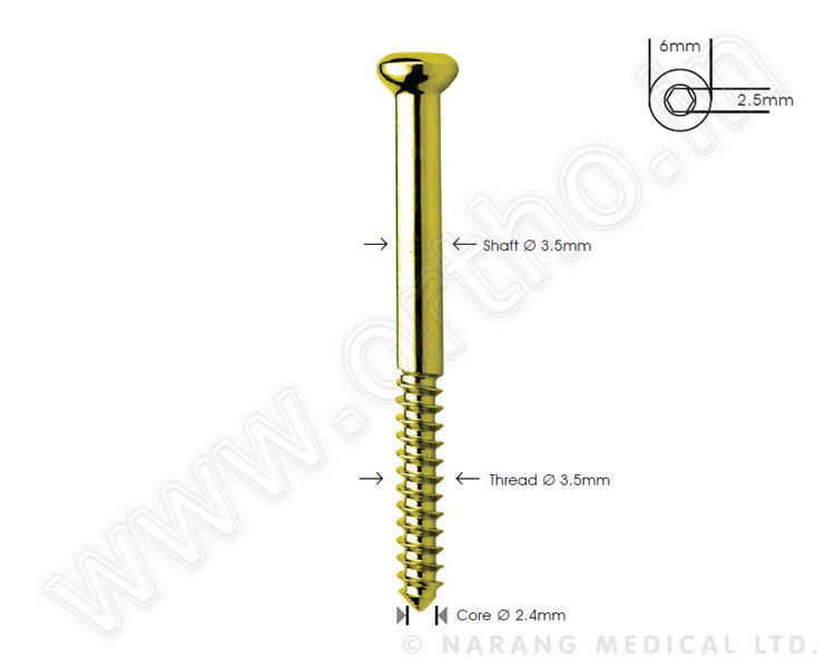 Standard Implants - Bone Screws, Standard Implants - Bone Screws